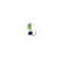 Mormyshka column green, orange abdomen + ball Granen blue, weight 0.8 g