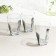 A set of glasses “SNEP” glass, 260 ml, 3 pcs, gray plastic accessory