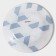 Plate Glass Dessert shade "Pink marble", D = 20 cm