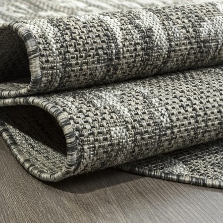 Oval Merinos Kair, size 100x200 cm, Gray color-3