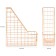 Paper tray Vertical Meshu "Rose Gold", 1 section, metal, pink gold