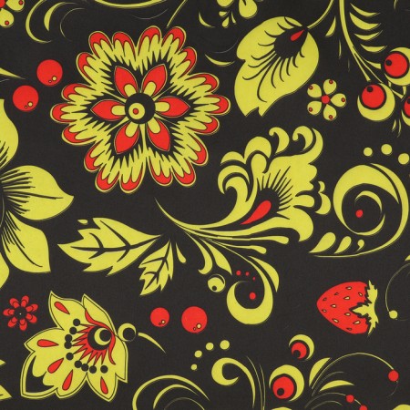 Loskot for needlework, Atlas, Khokhloma, 50 × 75 cm-1