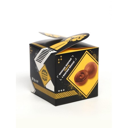 Chocolate sweets “100% man” in a box with a ribbon, 150 g-4