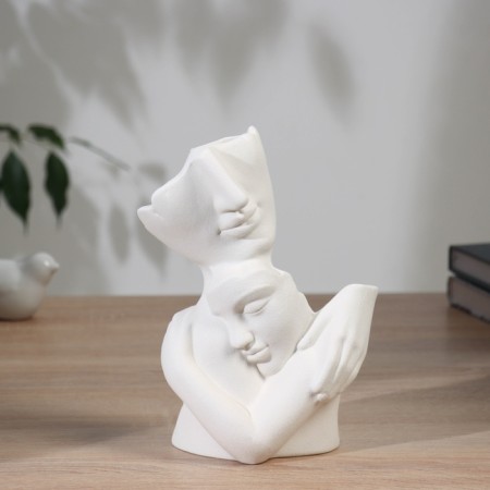 VAZ Coramics Table "Tender Touch" 20.5x14 cm, white