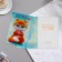 Birthday card!" Cat, glasses