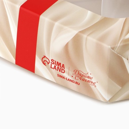 Folding box "New Year's bow", 23 x 23x 4 cm, New Year-3