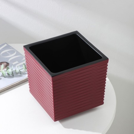 Kashpo with the insert "Style", 3 l, the color is dark cherry-2