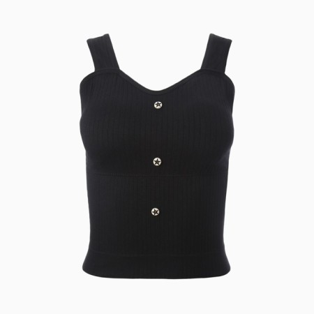 Top female, black color, size One size (42-48)