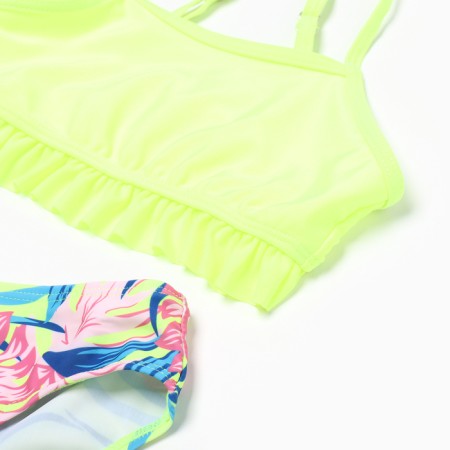 Separate swimsuit for girls, light color, height 122-128 cm-1