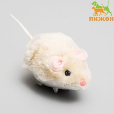 Cavaling fur mouse small, 8.5 cm, beige