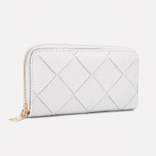 Women's wallet with lightning, white color