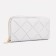 Women's wallet with lightning, white color