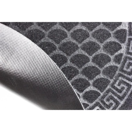 Moisted matting rug "Pres", 40x60 cm, Athena's drawing gray semicircle-2