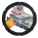 Braid on the steering wheel Nova Bright eco -leather, sponge, black, size m