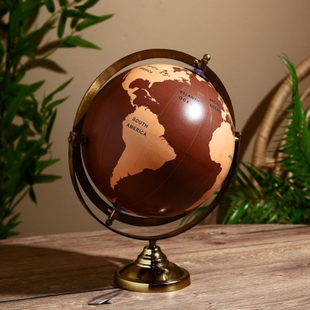 Souvenir Globe "Brass" 22x22x35 cm-1