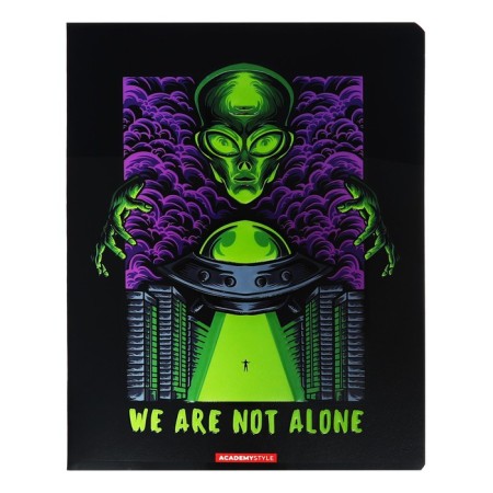 Notebook of 48 sheets in the Humanoid cage, covered cardboard, selective UV-lak, congregation, mix-3