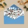 Gift envelope "Snow New Year", village, software touch, embossing, 19 x 9.2 cm, New Year