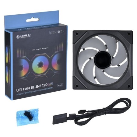 Fan Lian-Li UNI FAN In 120 Single Black 4-Pin 29DB RET (G99.12Slin1b.00)-6