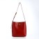 Women's bag on the Textura screw castle, small size, burgundy color