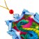 New Year's Wooden Suspension "Snake in Snowflake"