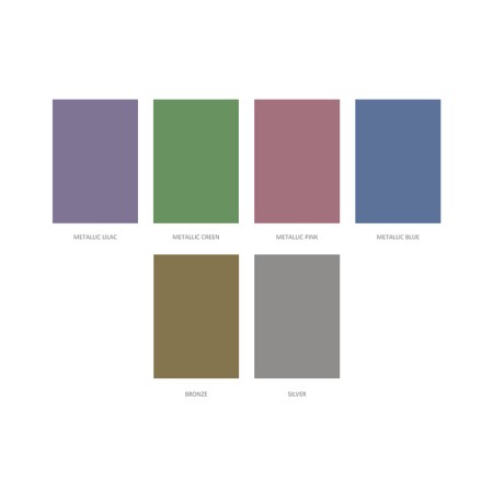 Metallized color A4, 6 colors, 6 sheets, Erichkrause, unilateral, coated, on gluing, density 80 g/m2, Scheme of crafts-1
