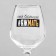 A glass for the wine "Damn", decol, 350 ml