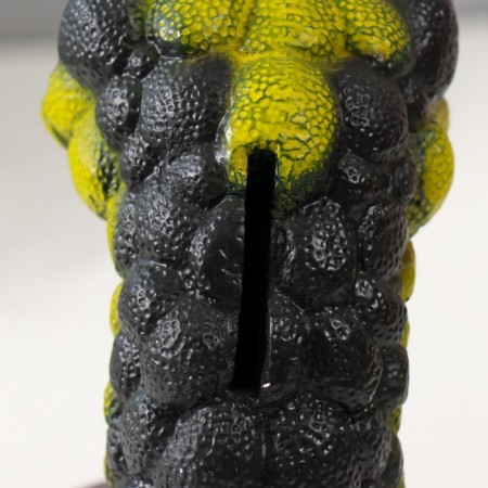 New Year's piggy bank "Mini gummi" 12x12x17 cm, black and green-6