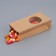 Craft package Paper beam, two -layer, with a window, rectangular bottom 10 (7) x 6 x 20 cm