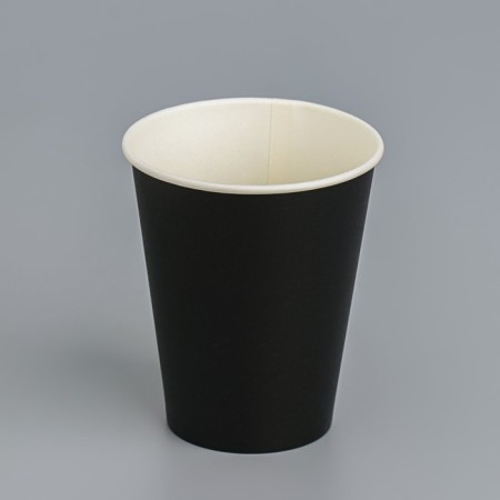 Paper glass "Black" 165 ml, diameter 70 mm