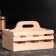 Box for beer 27 × 18 × 18.5 cm with an opener, under 6 bottles, wooden