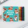 Gift set: notebook coloring and wax crayons "Corgi"