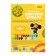 Color paper A4 24 sheets, 24 colors, multi-bullets "Cheburashka", coated, on the bracket