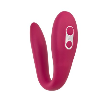 Multifunctional vibrator L’Eroina Caberna, 20 cm, silicone, burgundy color-18