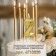 Candle in the cake on the skewer "Almaz", the number "2", gold, 4.5 cm