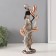 Polystone souvenir "African with a flower by a tree with mirror leaves" 13x9x32 cm