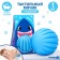 Developing tactile ball "Shark", with a squeak, 1 pc, crumb I