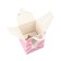 Folding box for one cupcake "silk", 9 x 9 x 11 cm