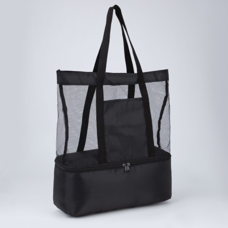 Bag - beach choper with thermo -karman, 42x37x15 cm, black-3