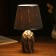 Lamp table ceramics "Curlery" Gray with silver E14 40W 33x20x20 cm Risalux