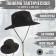 Panama Tactical "Storm Tactic", up to 60 cm, black