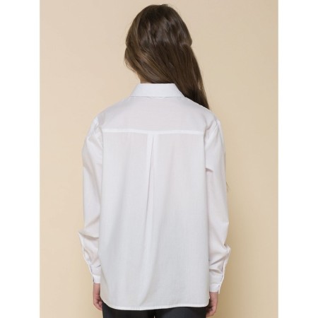 Blouse for girls, height 128 cm, white color-3