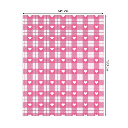 The tablecloth "Heart in the Cage", rectangular, Saten, size 145x180 cm-1