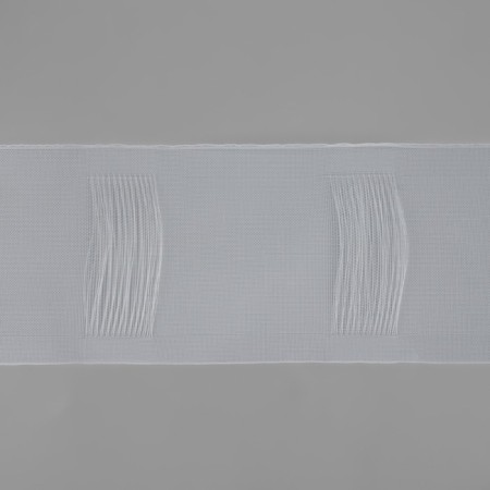 The curtain tape is pipe, organza, 10 cm, 50 ± 1 m, the color is transparent-1