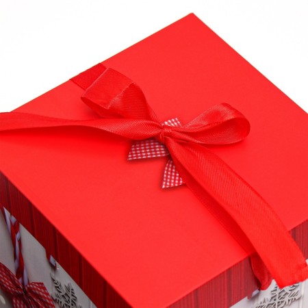 New Year. Box gift New Year's folding "New Year Lollows" 15x15x15 cm.-2
