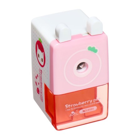 Mechanical sharpener with container classic pink