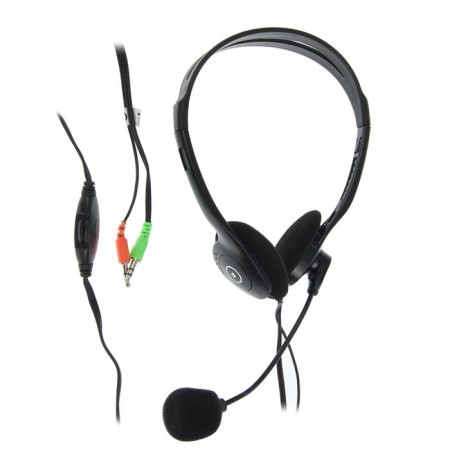 Headphones Defender Aura 102, computer, microphone, 85 dB, 32 Ohm, 3.5 mm, 1.8 m, black-1