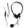 Headphones Defender Aura 102, computer, microphone, 85 dB, 32 Ohm, 3.5 mm, 1.8 m, black