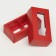 Folding box for 2 sweets, 10.5 x 5.5 x 3.5 cm, red