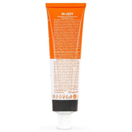 Cream-color hair Permanent Ollin Professional N-Joy, tone 10/35, light blond golden-magonon, 100 ml-6