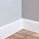 Floor skirting board 85mm 2.2m "decoration", 001-g white glossy